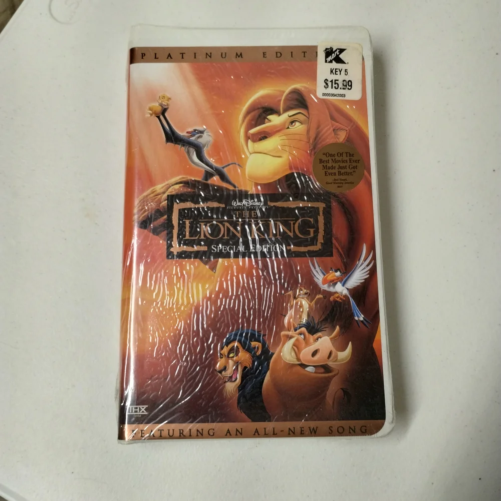 The Lion King Platinum Edition VHS Vintage Sealed